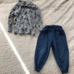 Flapdoodles Bundle of Football Shirt & Sweat Pants